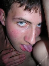 Horny twink narcissist licking his own biceps for some reason