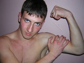 Horny twink narcissist licking his own biceps for some reason