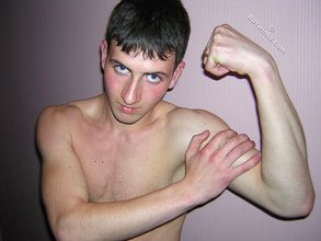 Horny twink narcissist licking his own biceps for some reason