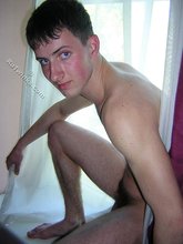 Hairy cock twink jerks off for a bit and shows that boner