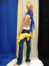 Extremely effeminate and gay-looking twink shows off his body