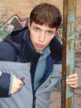 Blue-eyed twink showing that body of his while on the streets of Russia