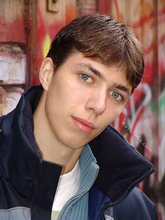 Blue-eyed twink showing that body of his while on the streets of Russia