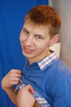 Shredded dude with a nice-looking boner showing off his cock