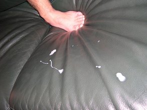 Horny twink blows his massive load on camera, it's hot