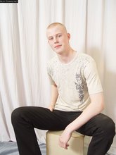 Albino-looking twink shows off his great-looking body here