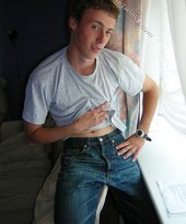 Nerdy teen twink gets home and does nothing