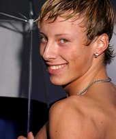 Twink with a smooth booty stroking his hot cock