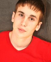 Dark-haired twink teases with his perfectly-shaped booty