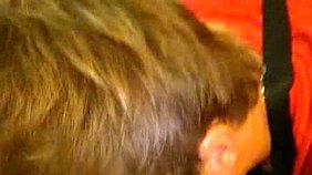 Kinky Euro couple and their public blowjobs