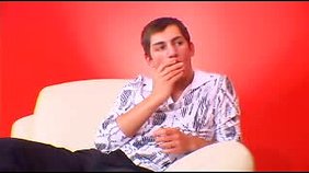 Orange shirt dude blows his big-dicked boyfriend