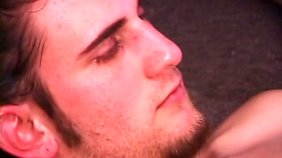 Edgy brunette twink blows his boyfriend while getting blown