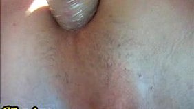 Blond-haired twink sucking cock outdoors like a pro