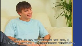 Dark-haired guy showing his asshole and balls