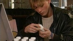 Dark-haired twink dominates another twink