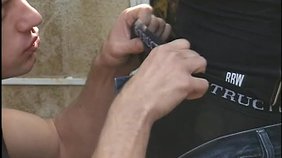 Young exotic twink gets spit-roasted outdoors