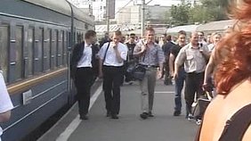 European twink boys fucking on a Russian train