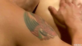 Young hunk seduced by a big-dicked older guy