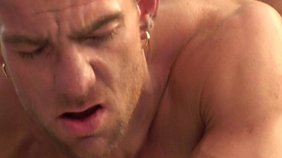 Muscular young guys fucking instead of changing oil