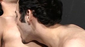 Impressive anal fucking with a kinky dark-haired twink boy