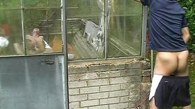 British-looking lad sucks on his mate's knob and gets fucked soon enough