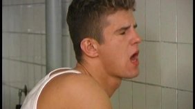 Dark-haired guy takes a very VERY large boner on all fours