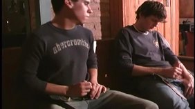 Straight guys fooling around with each other's large cocks